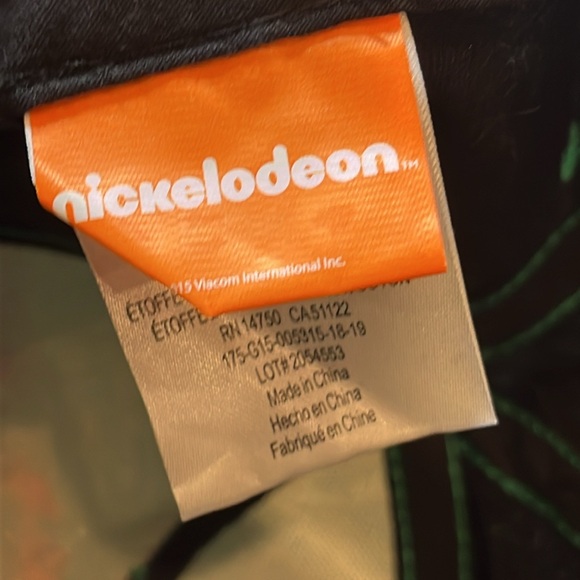 Nickelodean Teenage Mutant Ninja Turtles Flat Bill Cap Green Black Snapback mens - Picture 9 of 12